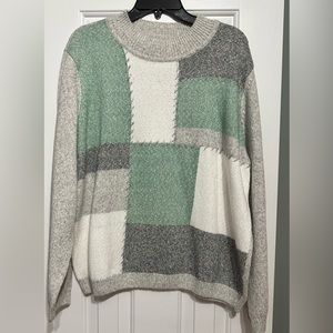 XL Alfred Dunner Patchwork Sweater